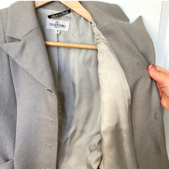 Valentino | Miss V | 100% Lama Laine Wool | Made in Italy | Ble Beige | Vintage - Picture 10 of 16